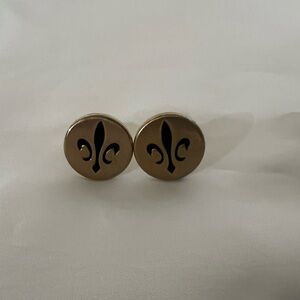 Vintage Swank Fleur de Lis Cufflinks